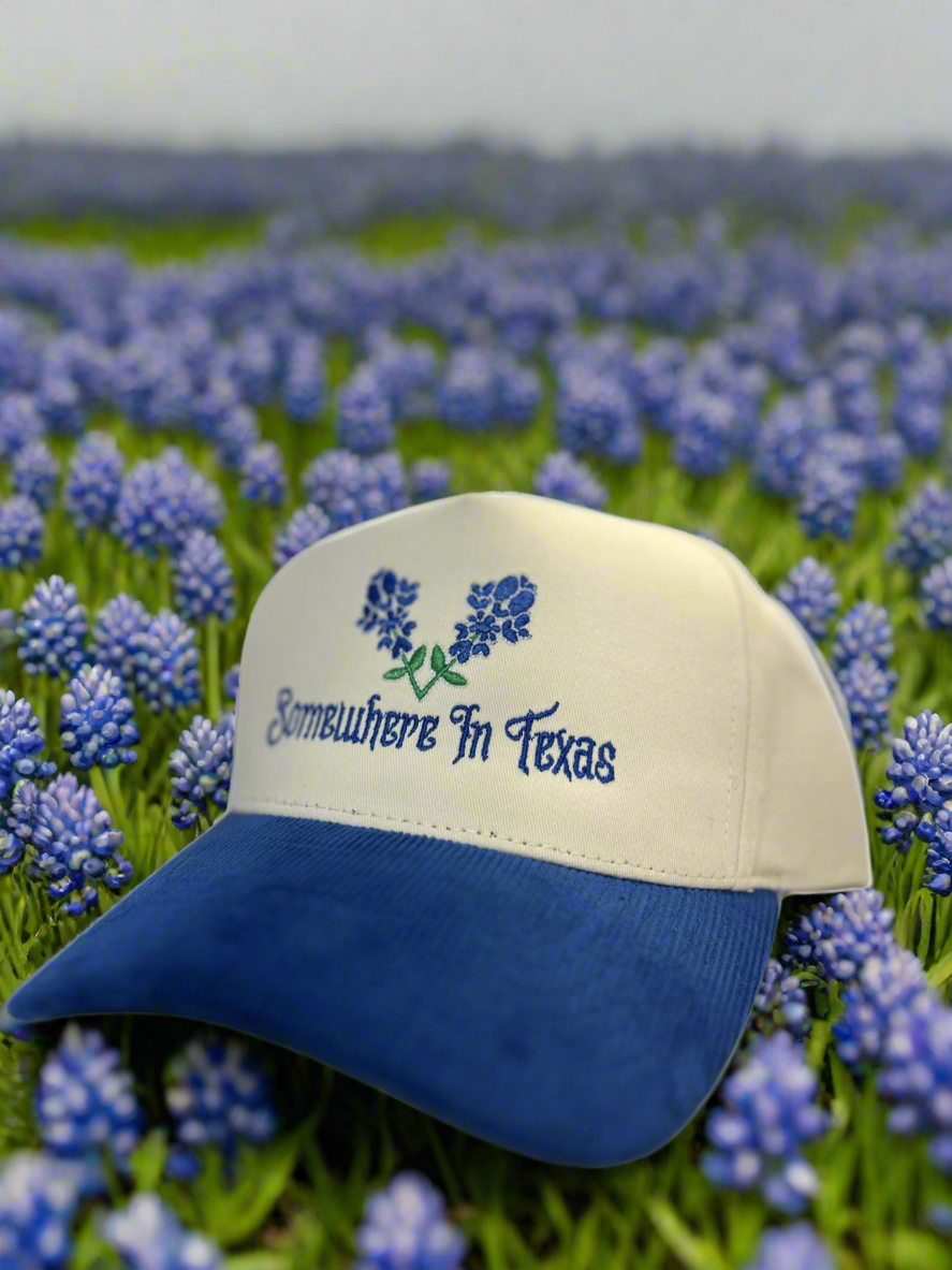 Somewhere In Texas Blue (Bluebonnet Collection) Baseball Cap (snapback)